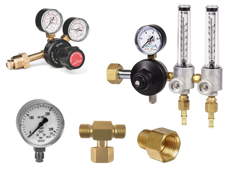 Dujų reduktoriai ir srauto reguliatoriai