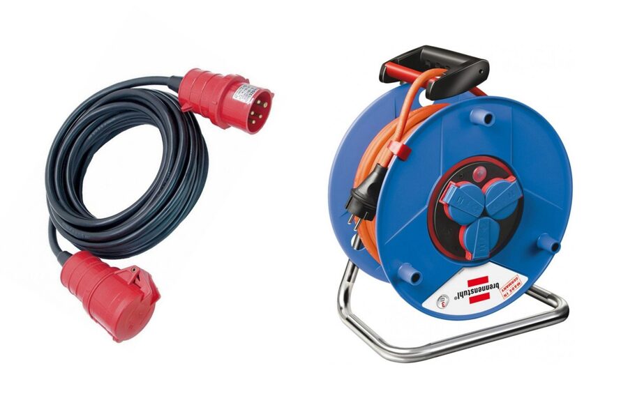 Pagarinātāji, kabeļa spoles