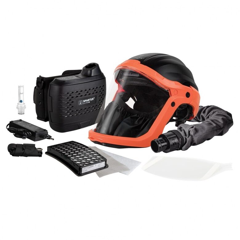 SPARTUS Ultra NX47 lihvimismask õhuvarustussüsteemiga