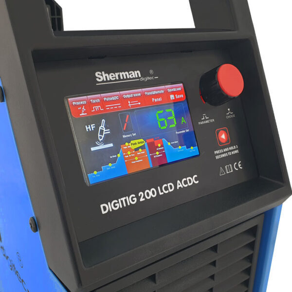 Sherman DIGITIG 200 LCD AC/DC impulss-inverter tüüpi argoonkeevitusseade