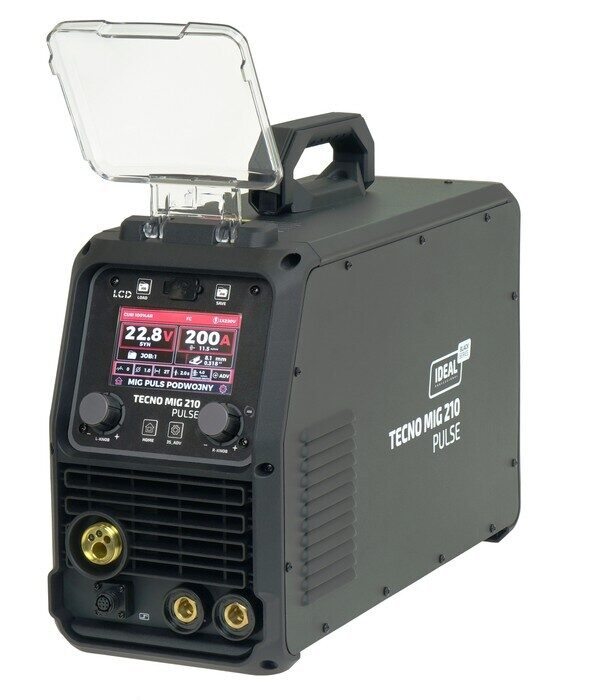 IDEAL TECNO MIG 210 PULSE LCD Black Series 4x4 suvirinimo įrenginys aparatas (pusautomatis)