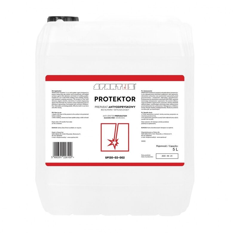 SPARTUS Protektor pritsme- ja rasvaeemaldusvedelik 5l