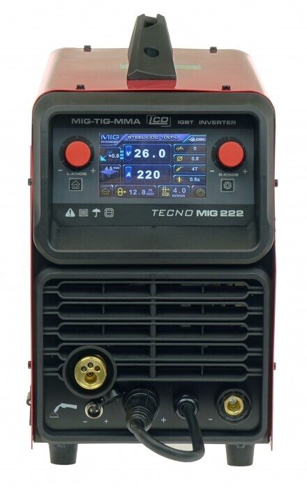 IDEAL Tecno MIG 222 LCD SYNERGIC keevitusseade (poolautomaatne) (Welldo)
