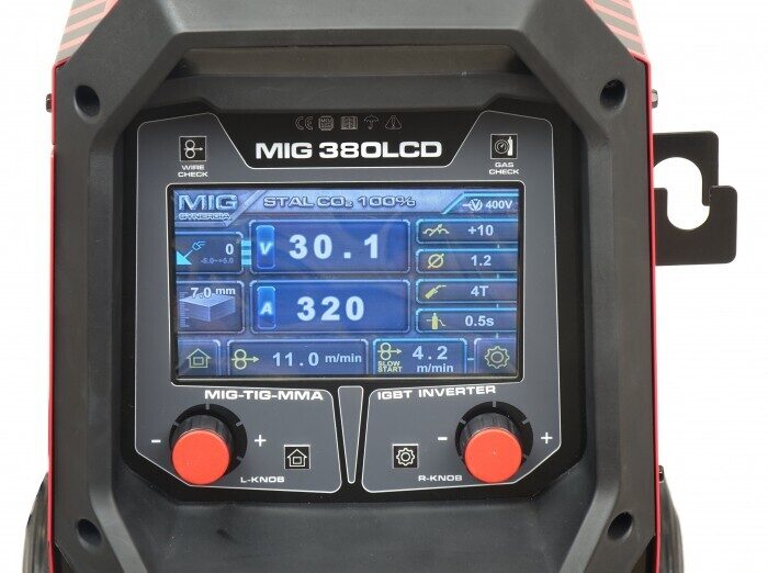 IDEAL Tecno MIG 380 LCD SYNERGIC keevitusseade (poolautomaatne) (Welldo)