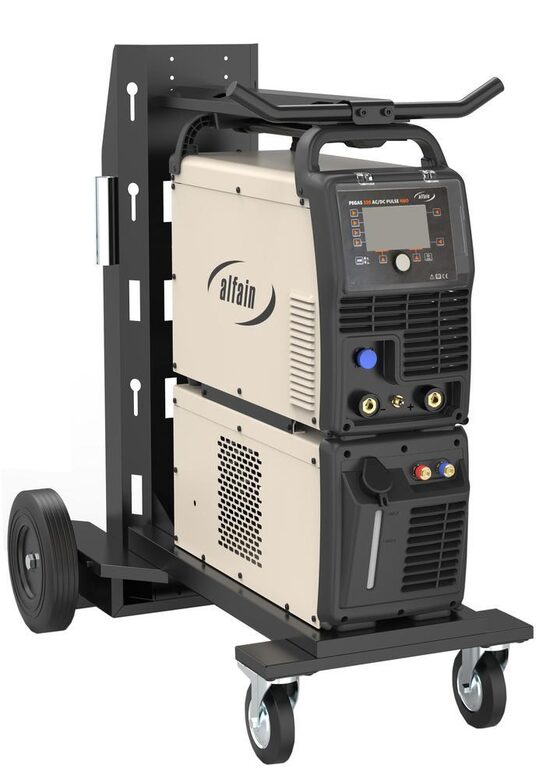 TIG welding machine ALFAIN PEGAS 320 AC/DC PULSE NEO with liquid cooling and trolley