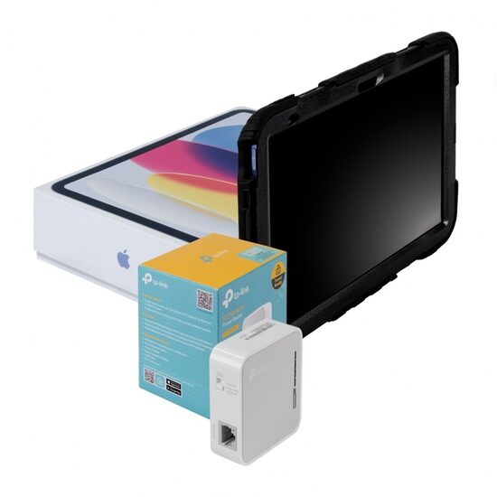 Tööstuslik tahvelarvuti SPARTUS MIGBOT programmeerimiseks töökohal.