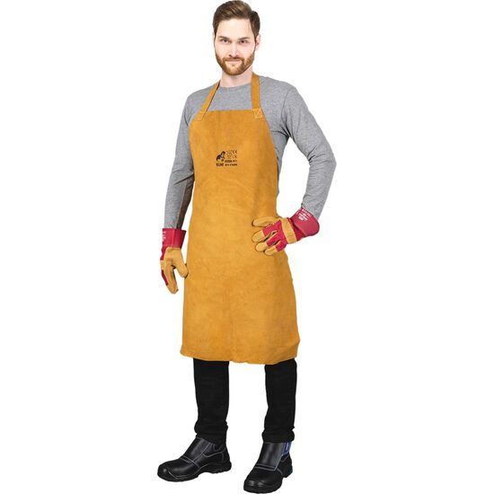 Welding apron FSBY, leather 90x60 cm