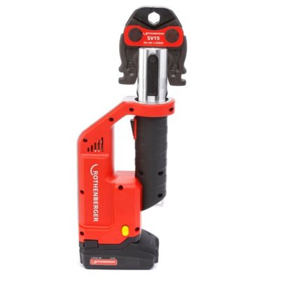 Rothenberger ROMAX Compact TT prese ar M15-22-28 žokļiem, 2.0Ah