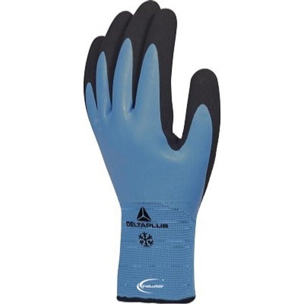 Acrylic lined latex double coated work gloves