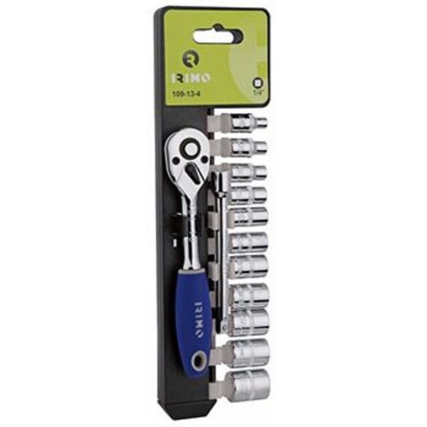 Combination wrench set 4-14mm + extension 1/4 "12 pcs.