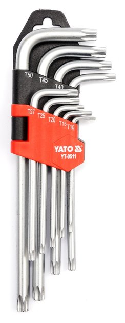 TORX key set YATO T10-T50