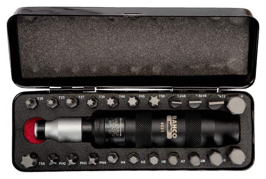 Impact screwdriver BAHCO set 23 pcs. PH, SL, HEX, TORX