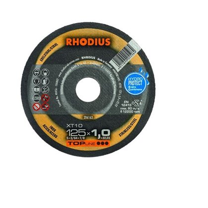 Rhodius plāns griešanas disks XT10 125x1.0x22.23