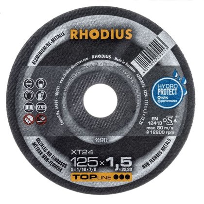 Rhodius plāns griešanas disks XT24 125x1.5x22.23