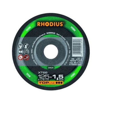 Rhodius plāns griešanas disks XT66 125x1.5x22.23