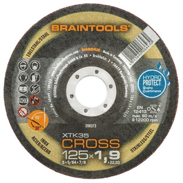 Rhodius plāns griešanas un slīpēšanas disks XTK35 Cross 125x1.9x22.23