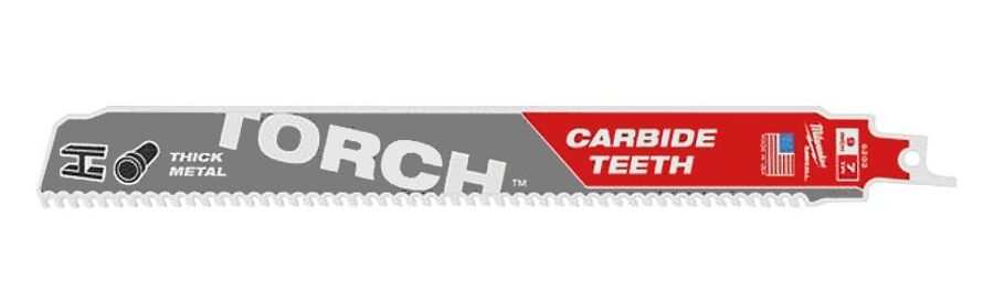 Zobenzāģa asmeņis Milwaukee TORCH CARBIDE TEETH SAWZALL 150/7TPI