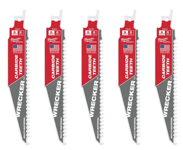 Zobenzāģa asmeni Milwaukee WRECKER SAWZALL 150/6TPI