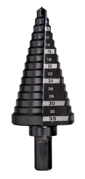 Pakāpju urbjis (metālam) Milwaukee, 6-35 mm