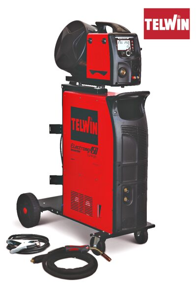 Telwin ELECTROMIG 450 SYNERGIC AQUA welding machine (semi-automatic), with liquid cooling