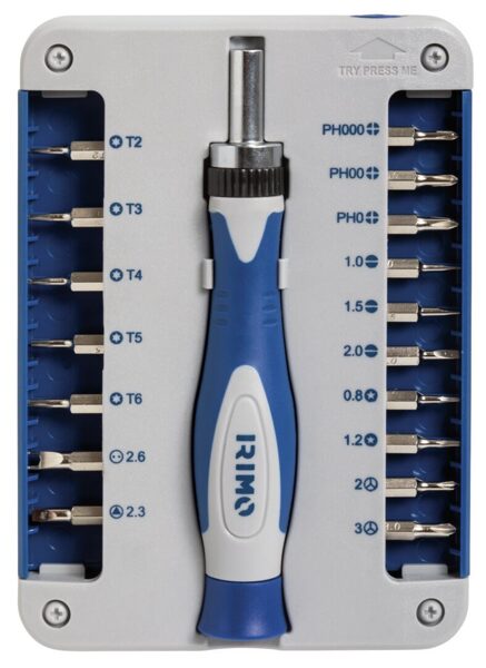 Screwdriver IRIMO with a set of 17 pieces.