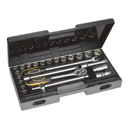 Set of tool key barrels 1/2 '' and 1/4 '' 68 parts