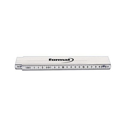 Folding ruler 2mx16mm, plastic
