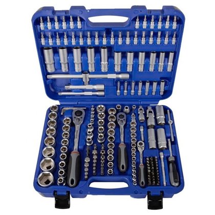 Tool wrench set 182 parts 1/4 '' + 3/8 '' + 1/2 ''