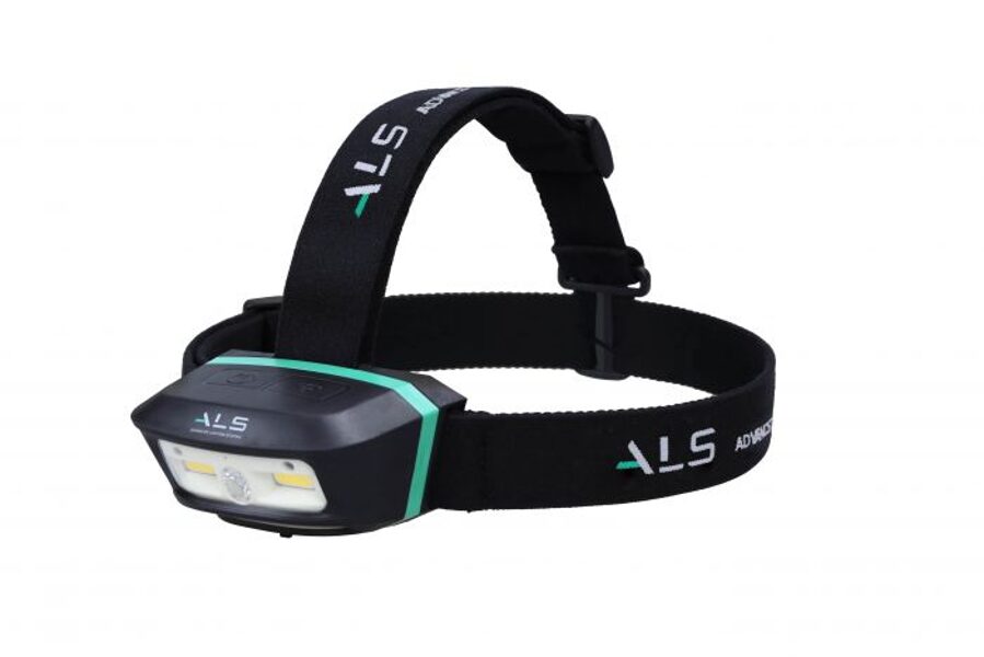 ALS 250 lūmenu noņemama un uzlādējama, sensora LED galvas lampa