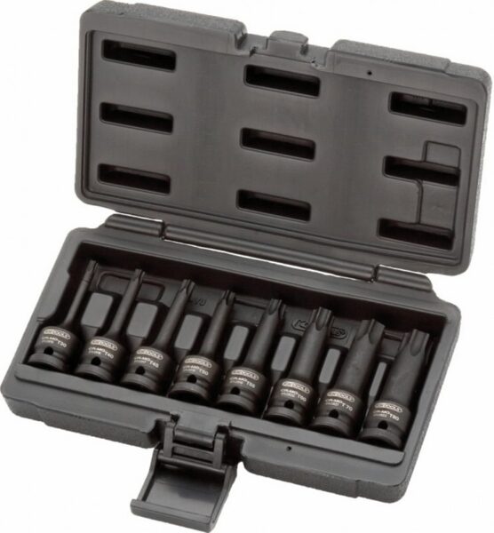 KS Tools torx type impact barrel set 1/2 "T30-T80 8-piece,