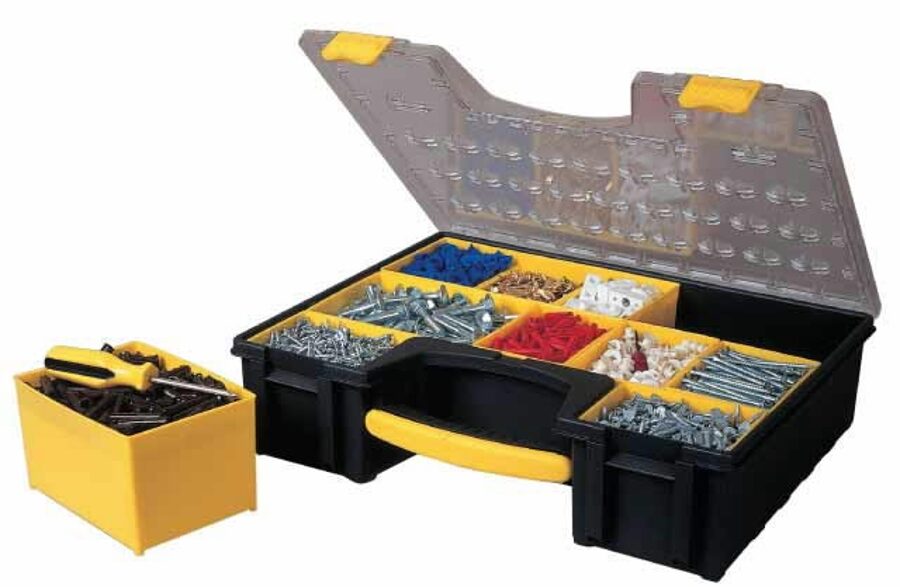Stanley parts box L with 8 removable compartments