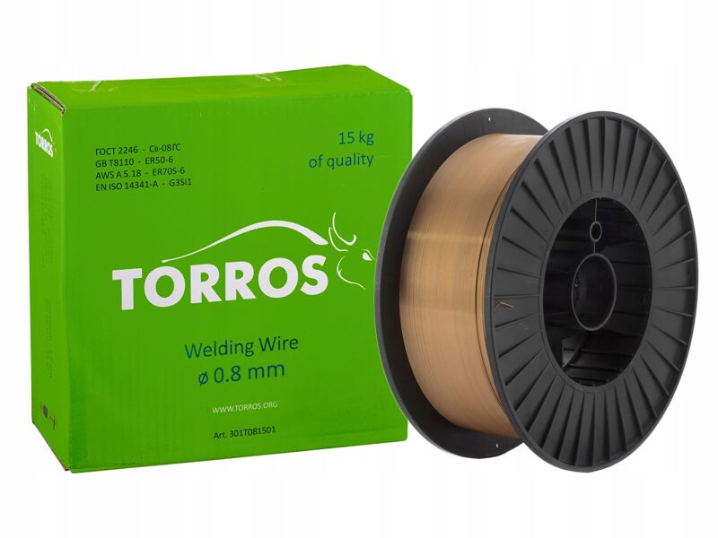 TORROS welding wire 0.8mm SG2, 15 kg