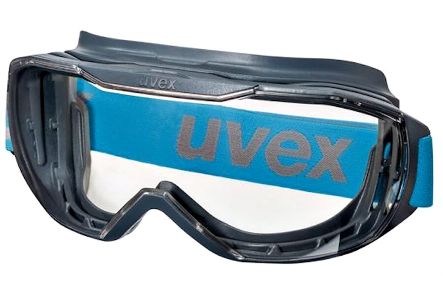 Aizsargbrilles Uvex Megasonic, caurspīdīgā lēca, Supravision Excellence pārklājums, antracīts/zils
