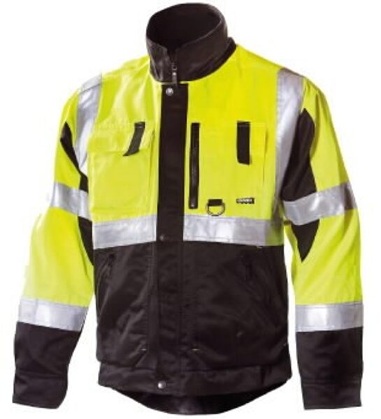 Augstas redzamības darba jaka 6330, dzeltena/melna L, Dimex