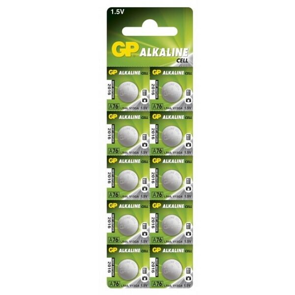 Baterijas A76/LR44, 1,5V, Alkaline, 10 vnt., Gp