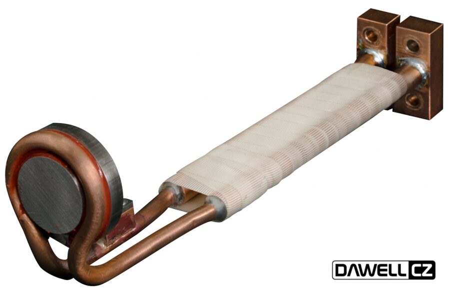 DAWELL CZ Round focus coil, 90° angle, for induction heaters DHI-100/120 series
