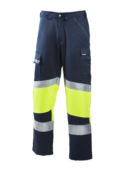 Bikses 6032 ar atstarotājiem, zilas/dzeltenas, 60, Dimex