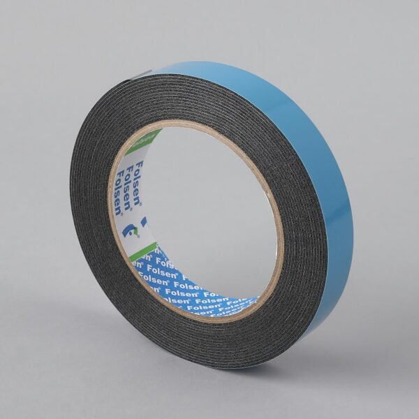 Divpusējā līmlente melns 19mmx5mx1,1mm, Folsen