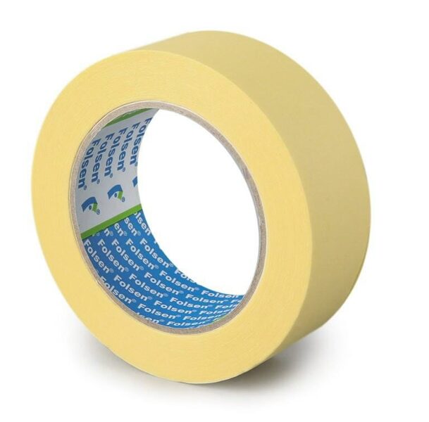 Dzeltena maskējošā lente 80°C 19mmx50m, Folsen
