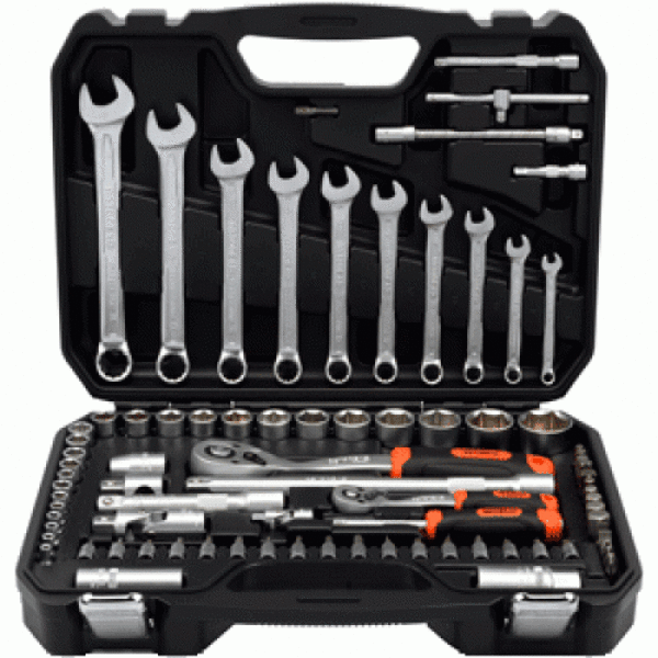 AVTODELO Professional tool set 82 pr. 1/4 "DR 1/2" DR
