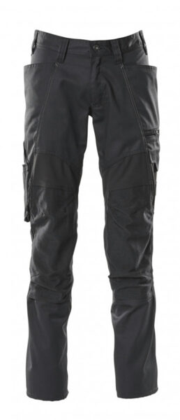 Elastīgas darba bikses ACCELERATE, melnas, Mascot