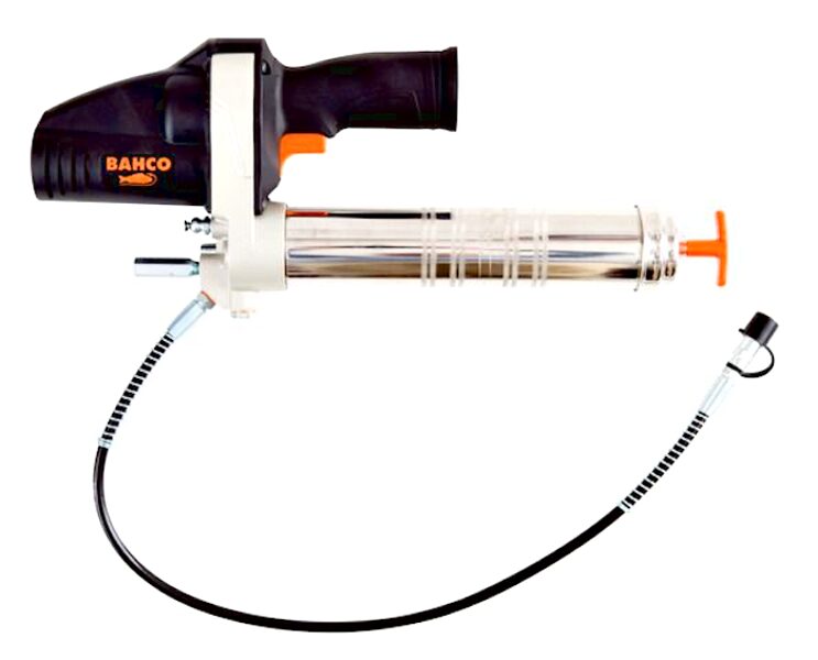 Eļļotājs akumulātora (14.4V) BAHCO, 414 bar, šļūtenes garums 750mm
