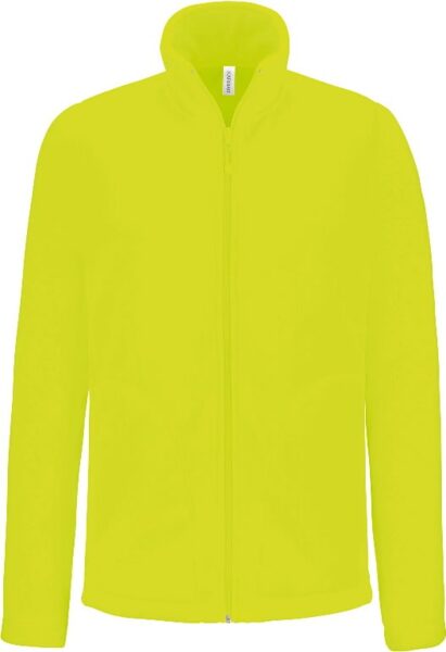 Flīsa jaka Kariba Falco, ar garu rāvējslēdzēju, dzeltens 2XL