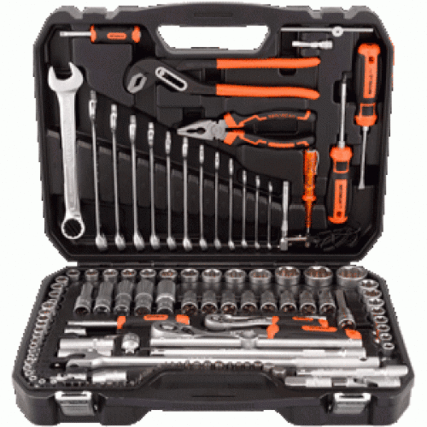 AVTODELO Professional tool set 123 pr. 1/4 "DR 1/2" DR