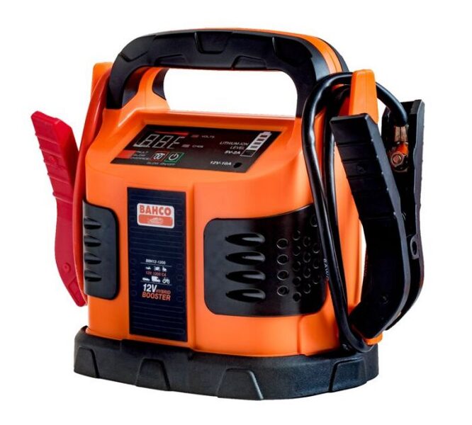 BAHCO Hibrīda pastiprinātājs 1200 pagrieziena pastiprinātāji, 5x750F ultra-kondensatori un rezerves litija akumulatoru.