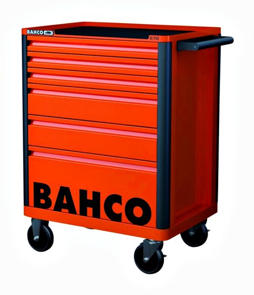 Tool trolley BAHCO E72, 6 drawers, orange