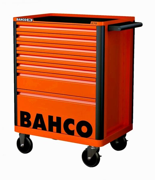 Tool trolley BAHCO E72, 7 drawers, orange