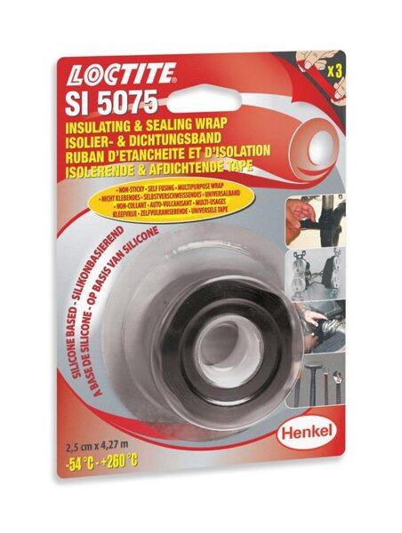 Izolējošā un blīvējošā lente SI 5075 4,27m melns, Loctite