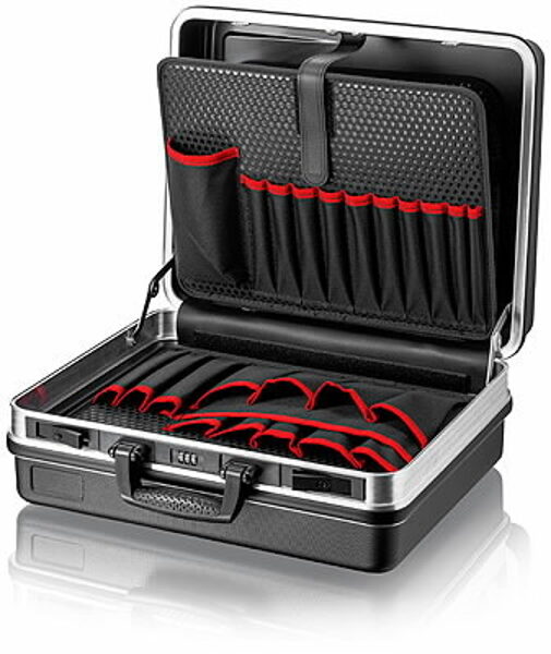 Knipex tool box BASIC, empty, aluminum frame