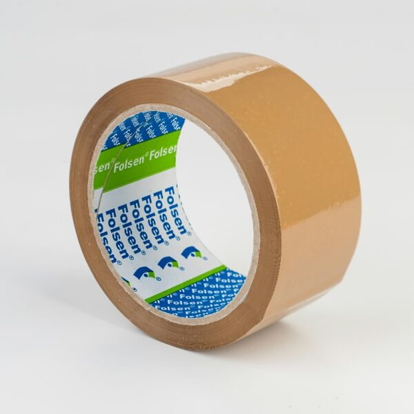 Līmlente brūna Solvent līme 25my 48mmx66m, Folsen